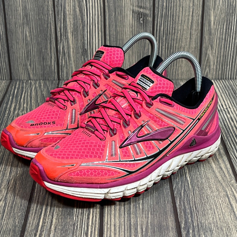 Brooks Transcend Running Shoes Womens 7 Pink Ultimate Ride Sneakers 1201501B878 - Picture 3 of 10